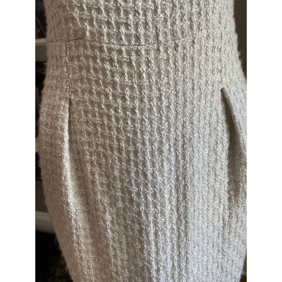 Z Spoke Zac Posen Gray White & Silver Woven Dress - Picture 6 of 8